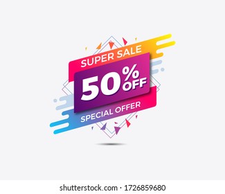 special offer sale template. banner sale. shopping promotion. vector illustration