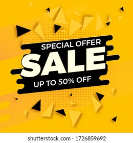 special offer sale template. banner sale. shopping promotion. vector illustration