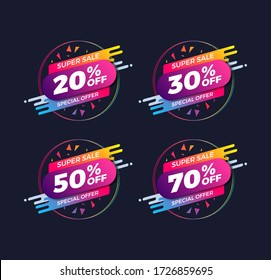 special offer sale template. banner sale. shopping promotion. vector illustration
