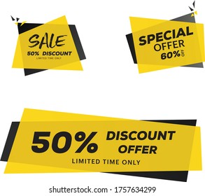 Special offer & sales banner design. Vector format. modern vector illustration.