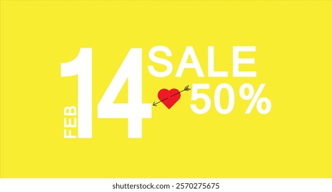 Special offer sales banner template design for happy valentines day love concept for valentines day feb 14 sales offer Wallpaper, flyers, invitation, posters,vector illustraion.