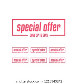 Special Offer Save Up to 50% Labels
