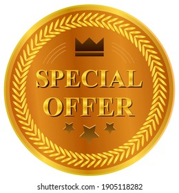 Special Offer Seal Label Isolated On Stock Vector (Royalty Free ...