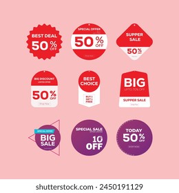 Oferta especial Vender etiqueta Vector