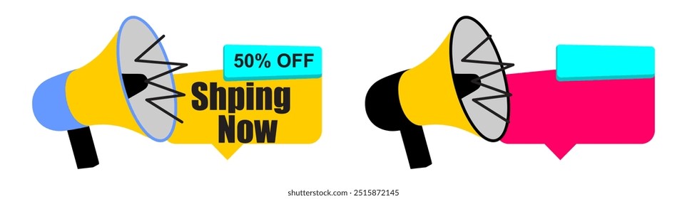 Oferta especial de publicidade de marketing anúncio megaphone dicas rápidas ícone 3d ilustração vetor realista. Desconto comercial de venda a varejo e preço de liberação de chance limitada
