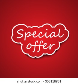 Special offer sign