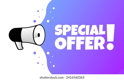 Special offer sign icon. Flat style. Vector illustration