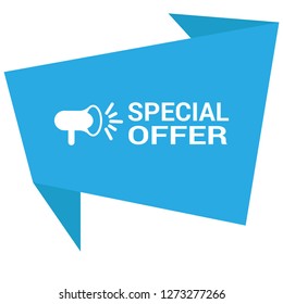 special offer sign - speech bubble,tag, banner. sign with megaphone