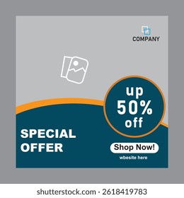 Oferta especial Plantilla de publicación de redes sociales