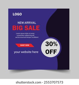 Special offer social media post template.