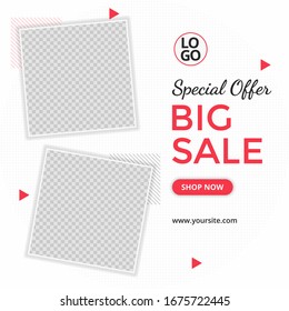 special offer social media template post for ads