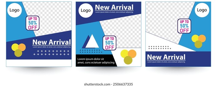Special offer social media template collection. Digital Marketing Social Media Post Template, creative flyer, square post, template for social media posts, banners design, web or internet ads. eps 