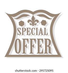 Special offer stamp. Special offer badge. Discount. Vector