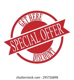 Special offer stamp. Special offer badge. Discount. Vector