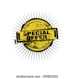Special Offer stamp badges. Vector illustration