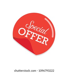 Special offer sticker. Vector illustration