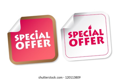 Special offer stickers