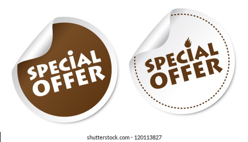 Special offer stickers