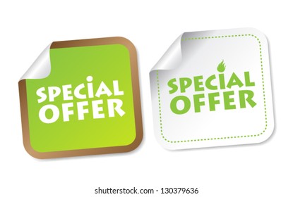 Special offer stickers