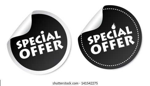 Special offer stickers