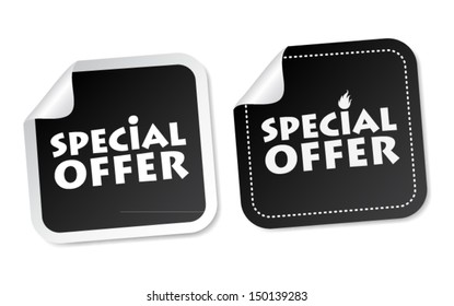 Special offer stickers