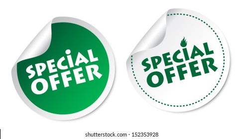 Special offer stickers
