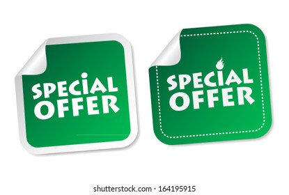 Special offer stickers