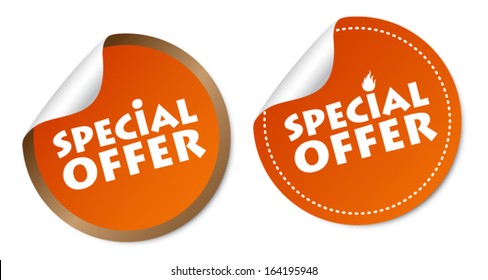 Special offer stickers