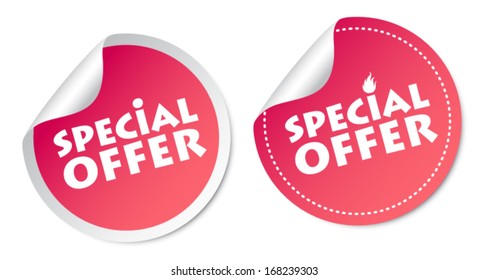 Special offer stickers