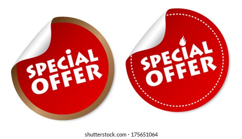 Special offer stickers