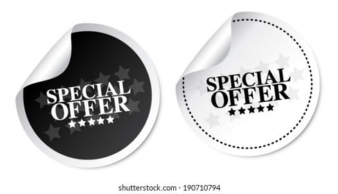 Special offer stickers