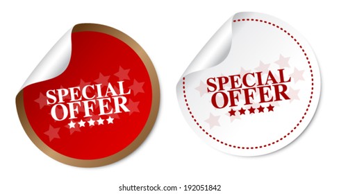 Special offer stickers