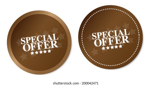 Special offer stickers