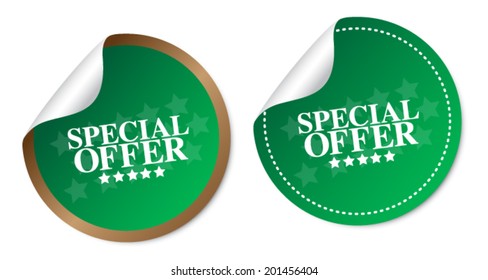 Special offer stickers