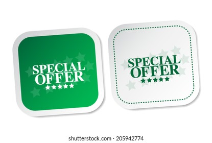 Special Gift Stickers Stock Vector (Royalty Free) 168239297 | Shutterstock