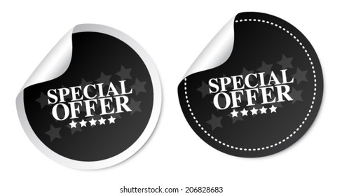 Special offer stickers