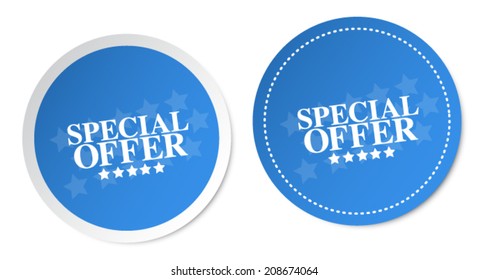 Special offer stickers
