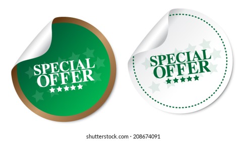 Special offer stickers