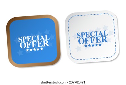 Special offer stickers