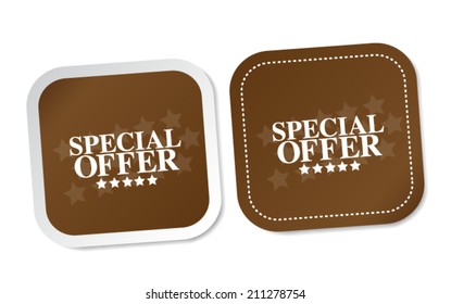 Special offer stickers