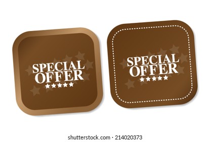 Special offer stickers