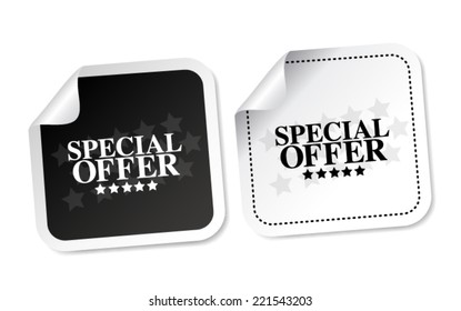 Special offer stickers