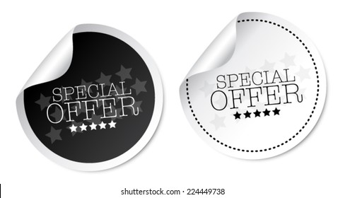 Special offer stickers