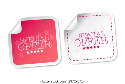 Special offer stickers
