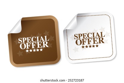 Special offer stickers