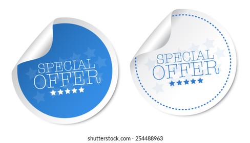 Special offer stickers