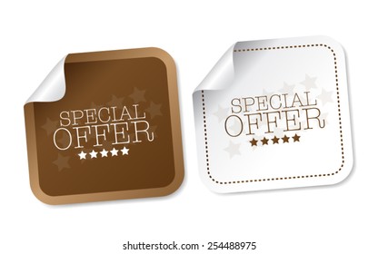 Special offer stickers