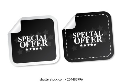 Special offer stickers