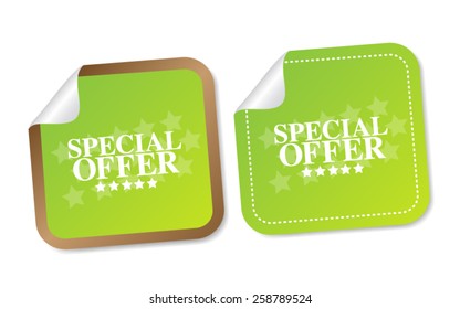 Special offer stickers
