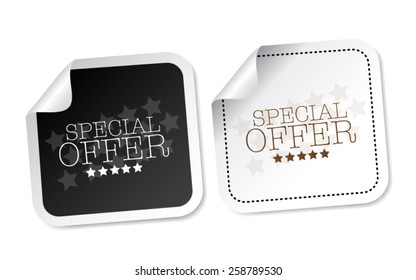 Special offer stickers